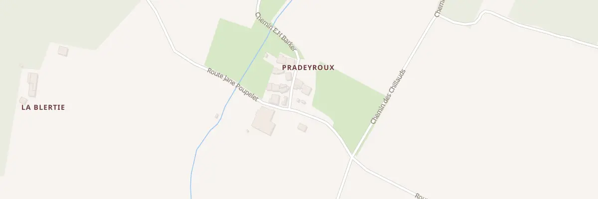 Plan du 32 Praderoux à Chassaignes
