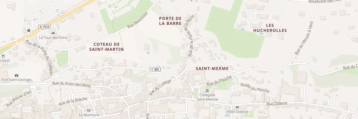 Plan du 54 Rue du Coteau Saint Martin à Chinon