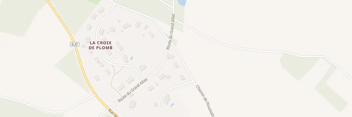 Plan du 2 Che de Pioussais à Voulon