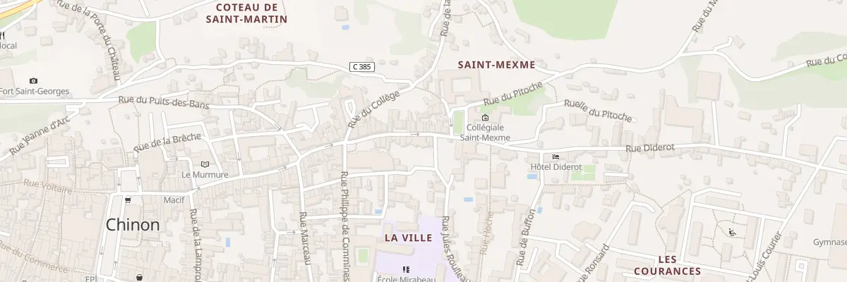 Plan du 111 Rue Jean Jacques Rousseau à Chinon