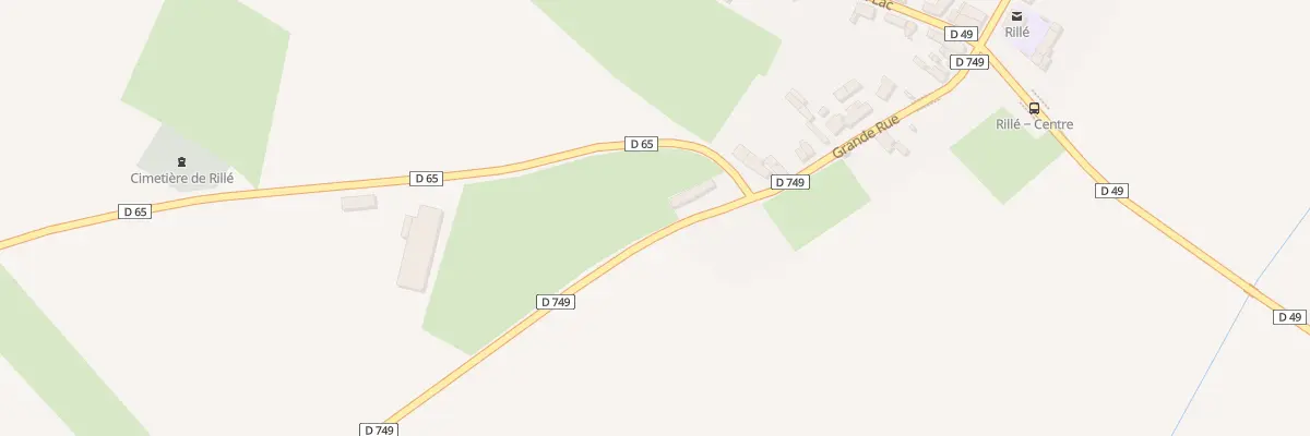 Plan du 2 Rte de Parcay à Rillé