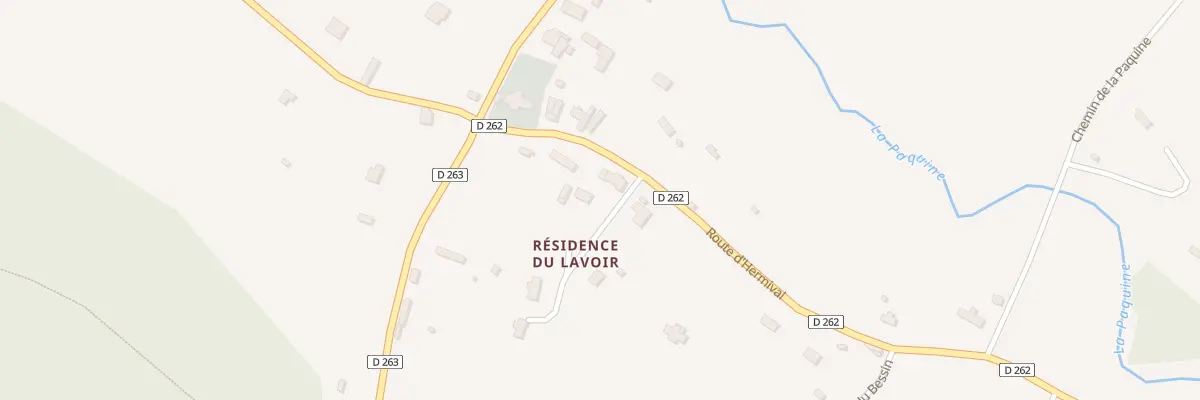 Plan du 95 Rte d’Hermival Rd 263 à Rocques