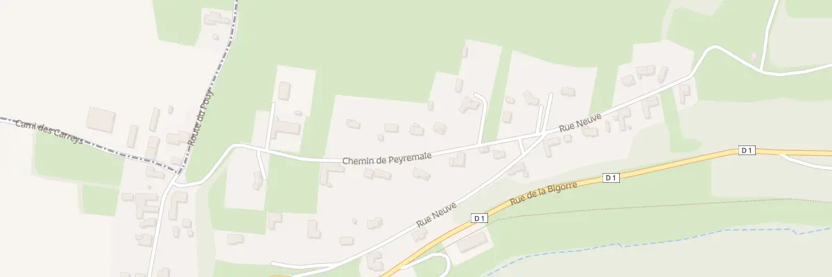 Plan du 15 Che de Peyremale à Aubarède