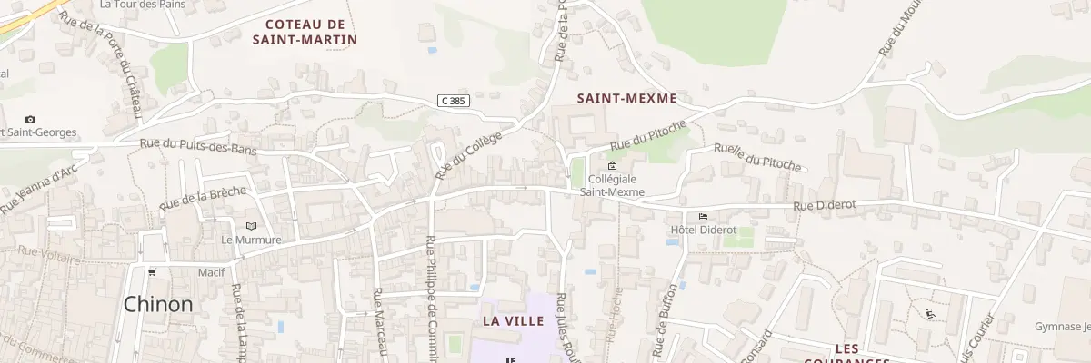 Plan du 94 Rue Jean Jacques Rousseau à Chinon