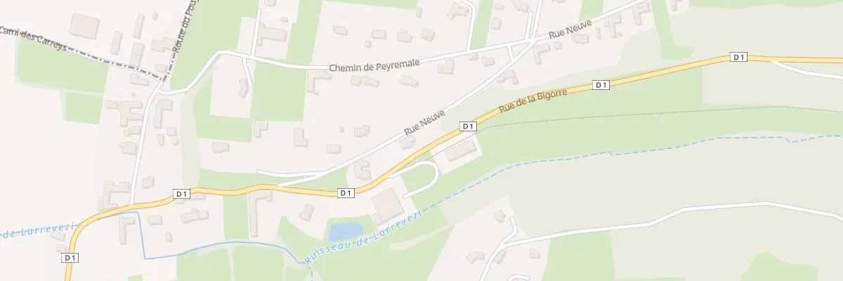 Plan du 8 Rue Neuve à Aubarède