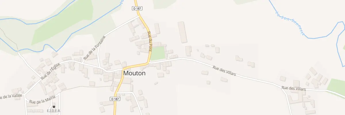 Plan du 3 Rue des Villars à Mouton
