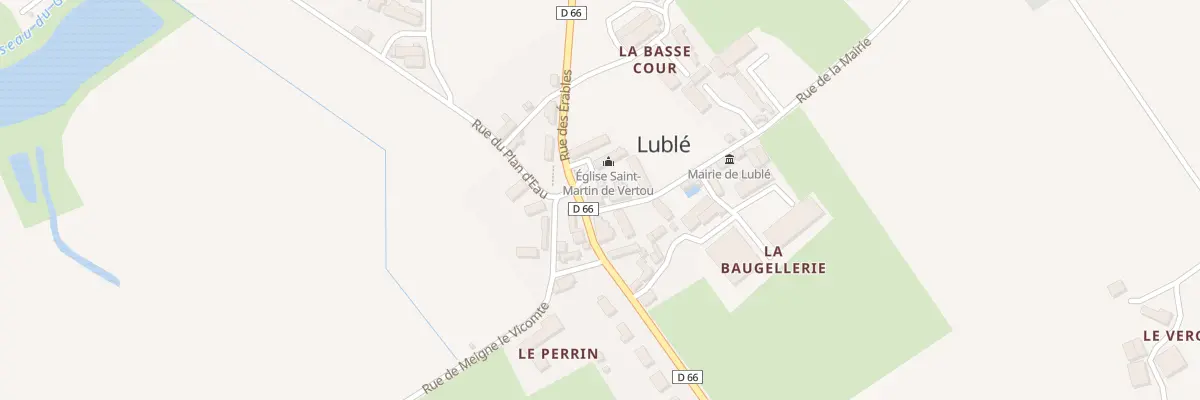 Plan du 2 Rue des Erables à Lublé