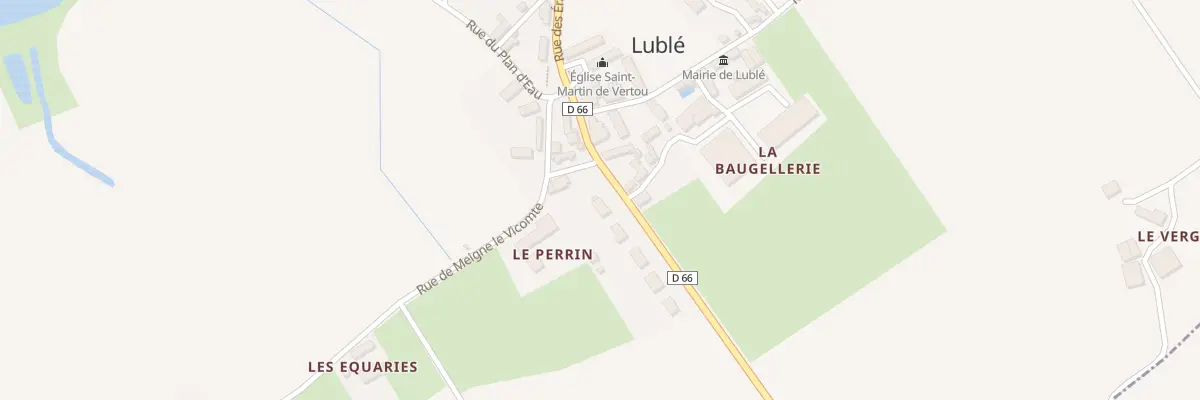Plan du 2 Rue de la Croix Mousseau à Lublé