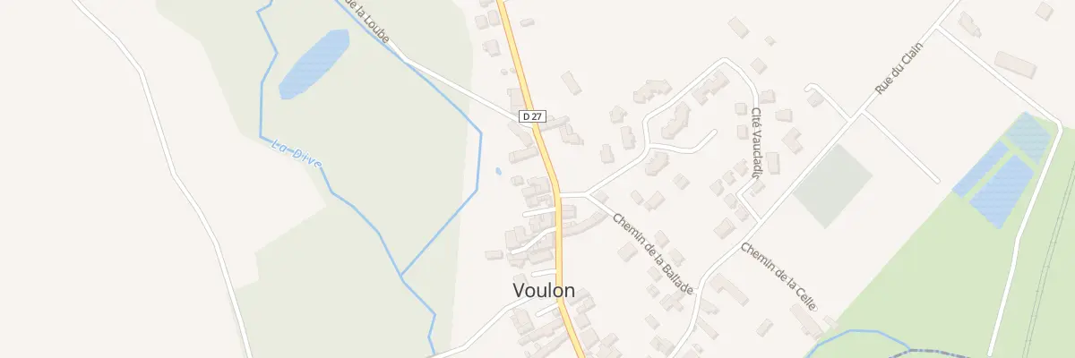 Plan du 23 Rue des Trois Rivieres à Voulon