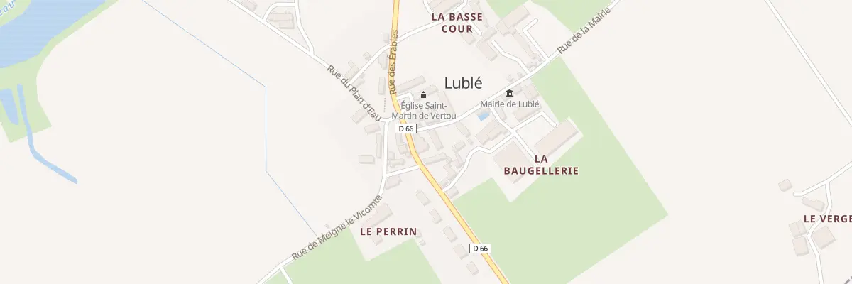 Plan du 2 Rue de la Mairie à Lublé