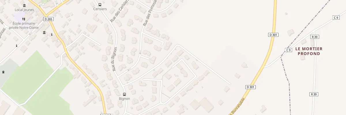 Plan du 8 Rue des Pruniers à Sargé-lès-le-Mans