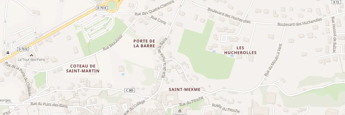 Plan du 17 Rue du Coteau Sainte Radegonde à Chinon