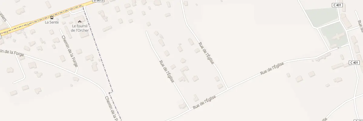 Plan du 6 Rue de l’Eglise à Gainneville