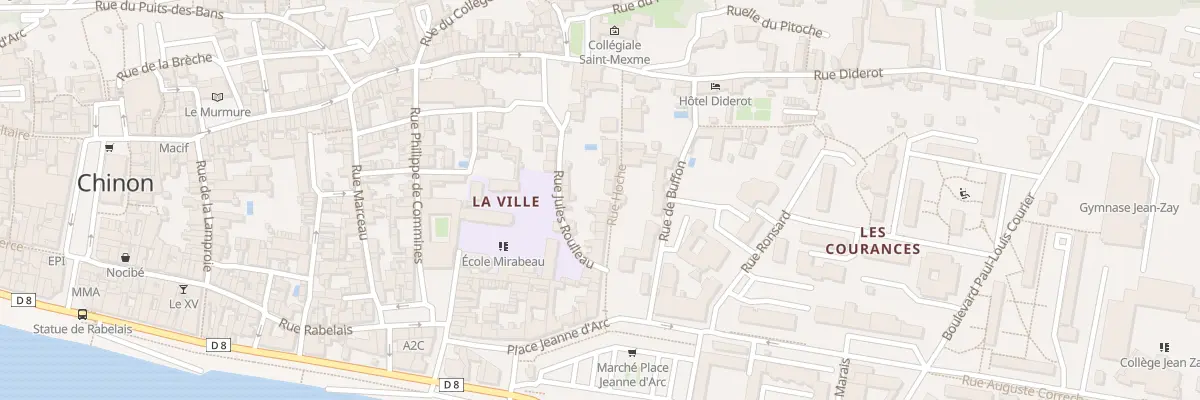 Plan du 18 Rue Hoche à Chinon