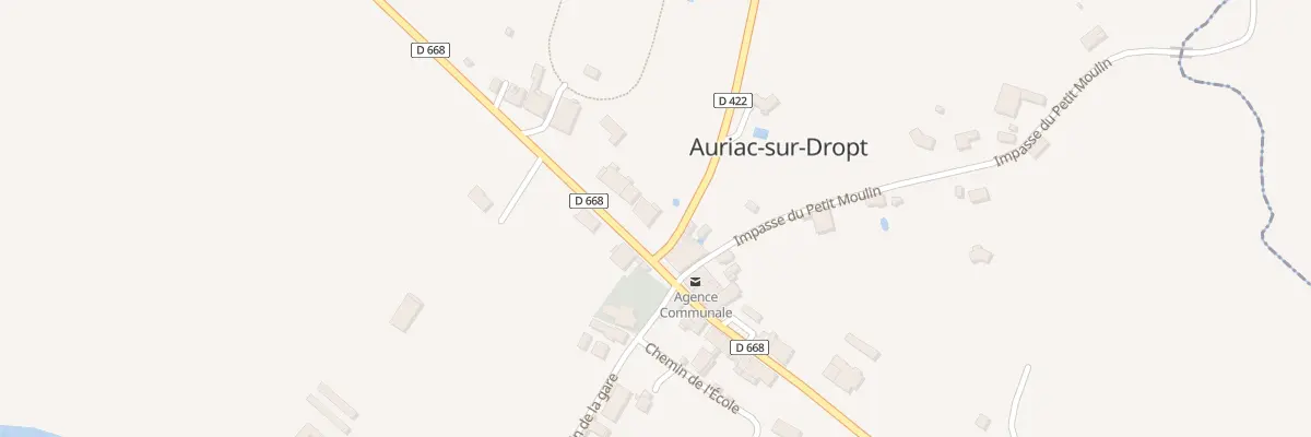 Plan de Plaine du Clamens à Auriac-sur-Dropt