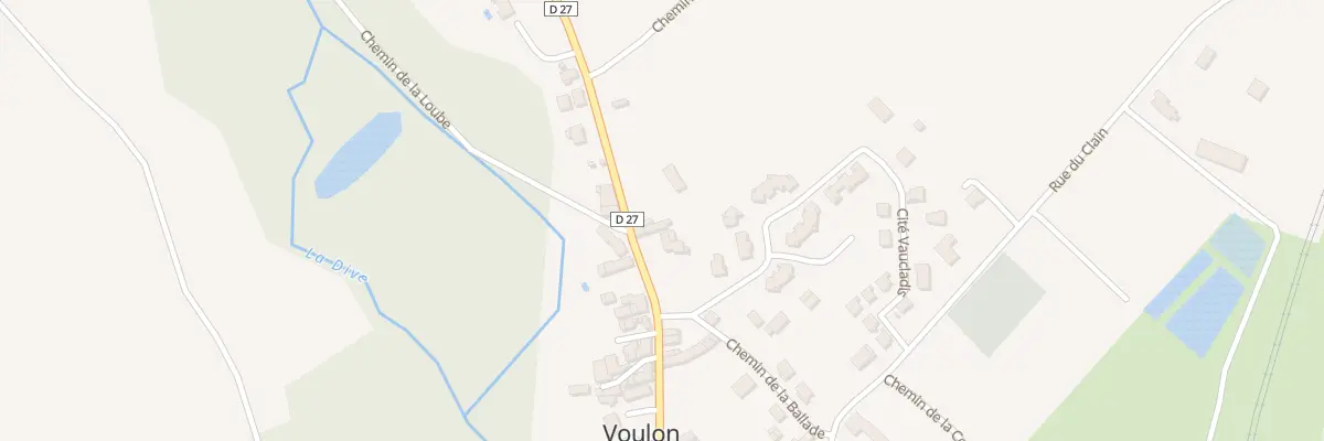 Plan du 1 Pl de la Ballade à Voulon