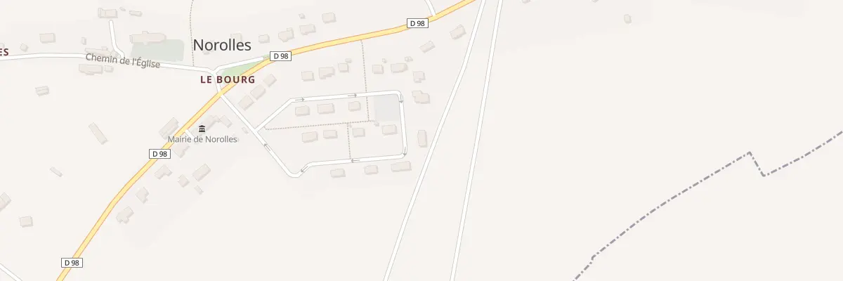 Plan du 233 All des Pommiers à Norolles