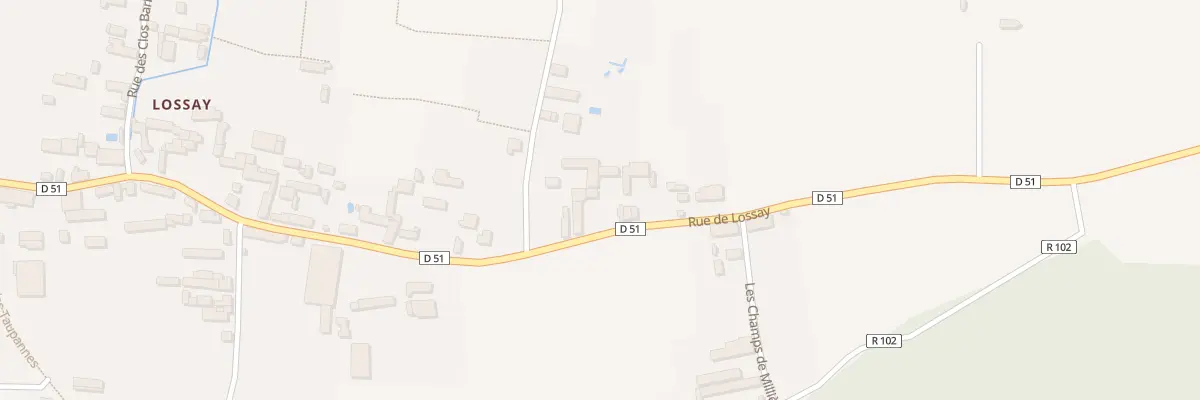 Plan du 93 Rue de Lossay à Restigné