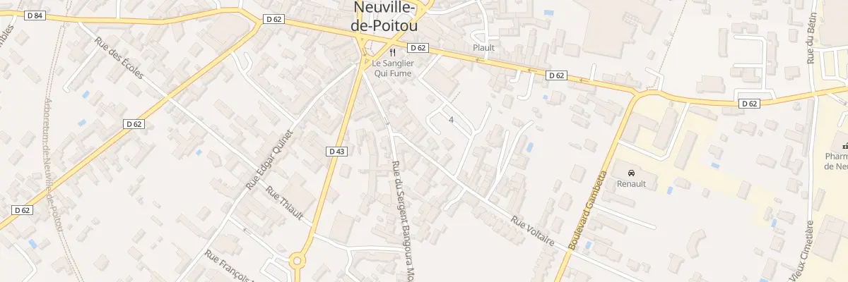 Plan du 4 Rue Voltaire à Neuville-de-Poitou