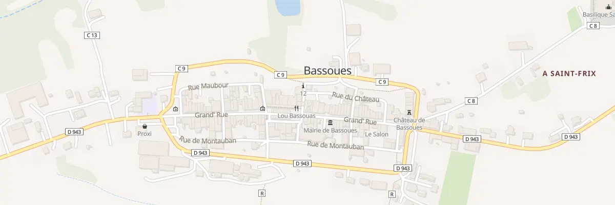 Plan du 82 Le Village à Bassoues