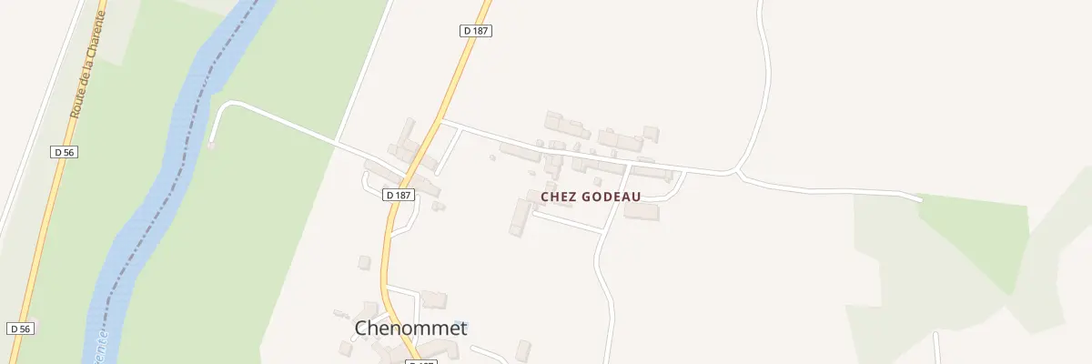 Plan du 10 Rue de Chez Goudeau à Aunac-sur-Charente