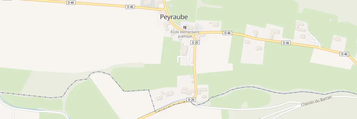 Plan du 1 Rte de Clarac à Peyraube