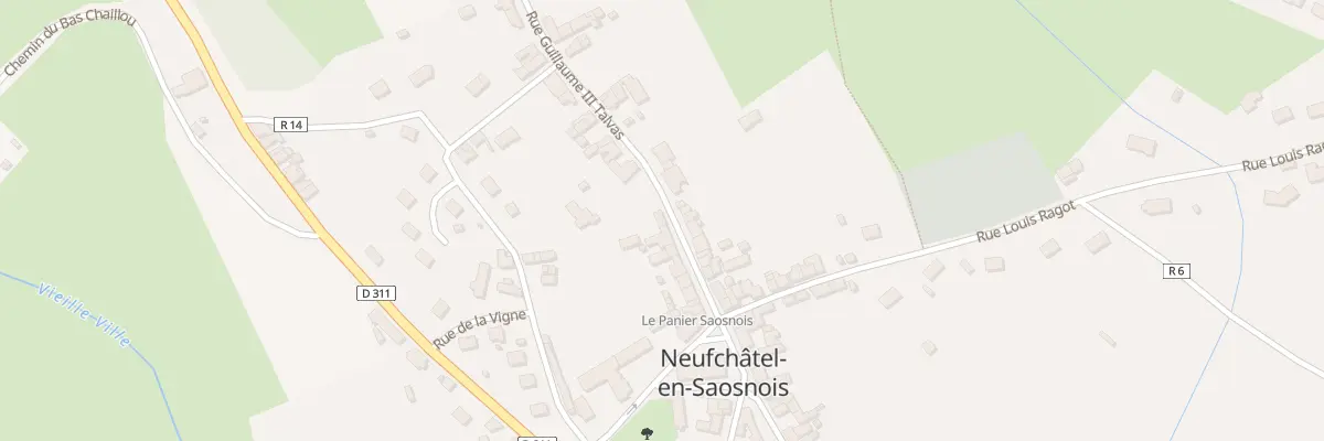 Plan du 23 Rue Guillaume III Talvas à Neufchâtel-en-Saosnois