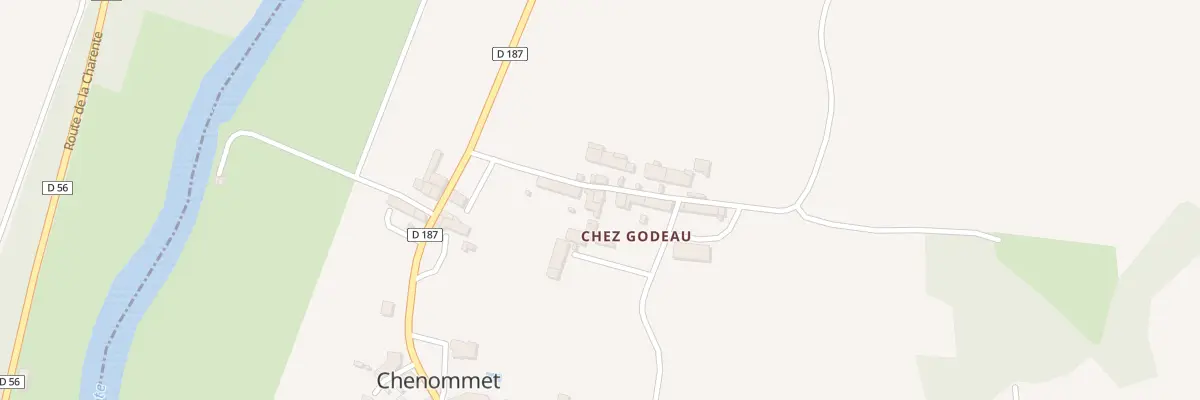 Plan du 12 Rue de Chez Goudeau à Aunac-sur-Charente