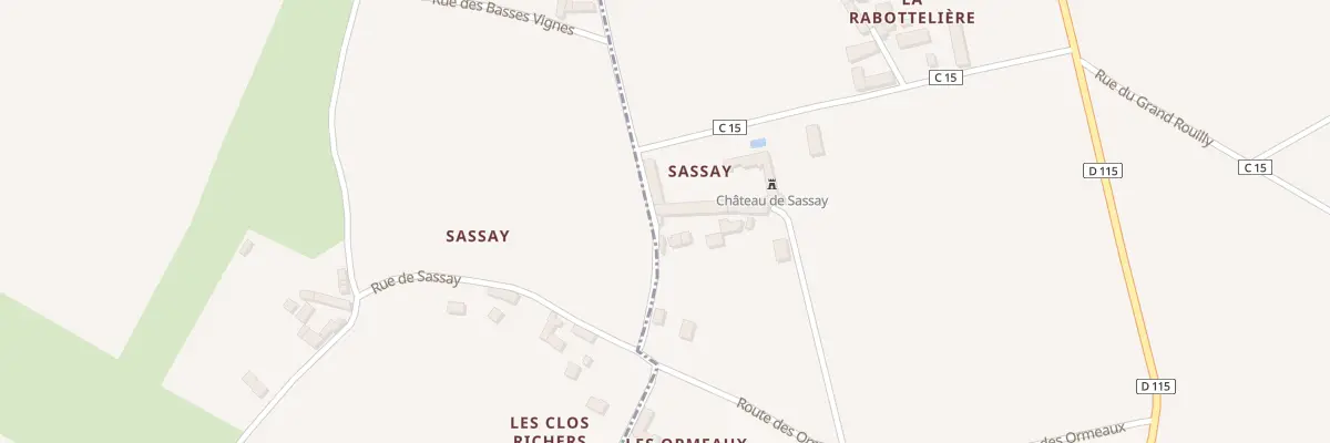 Plan du 7 Sassay à Ligré