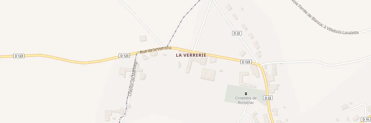 Plan du 11 Rue de la Verrerie à Ronsenac