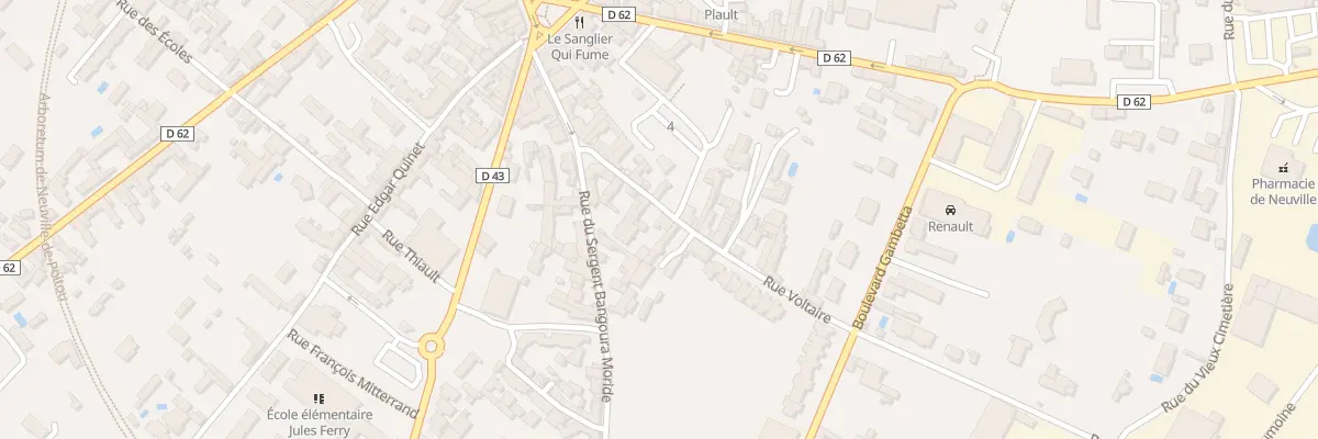 Plan du 5 Rue Voltaire à Neuville-de-Poitou