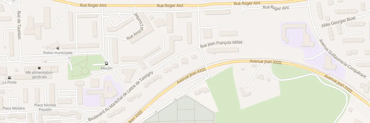 Plan du 164 Bd Mal de Lattre de Tassigny à Lisieux