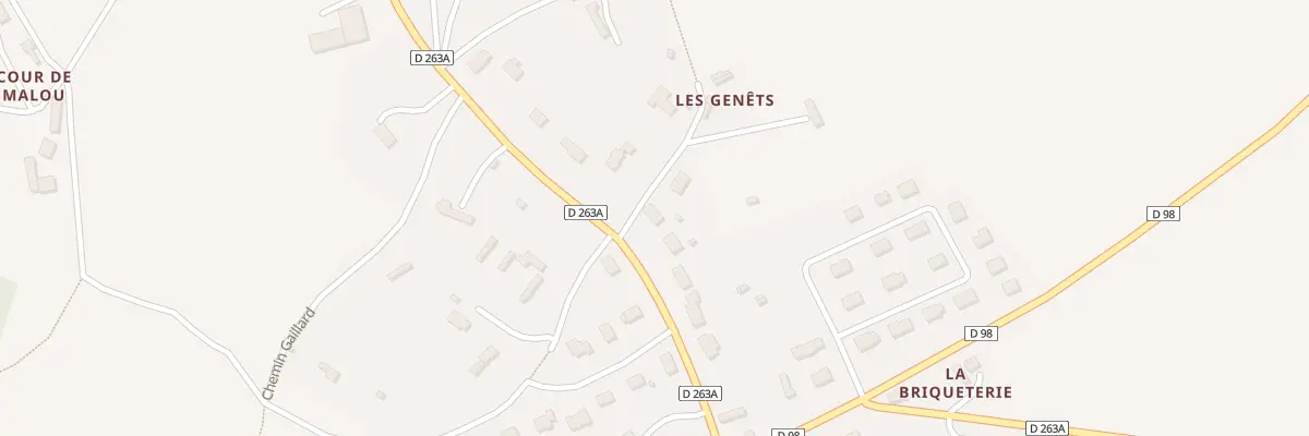 Plan du 30 Chem des Genêts à Norolles