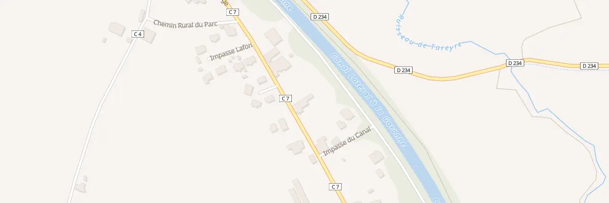 Plan du 55 Canton à Lagruère