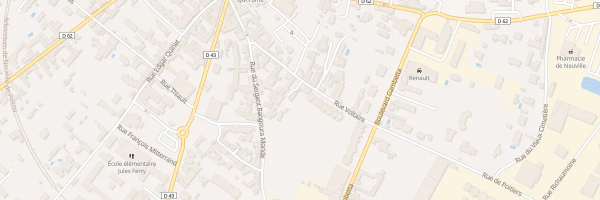 Plan du 11 Rue Voltaire à Neuville-de-Poitou