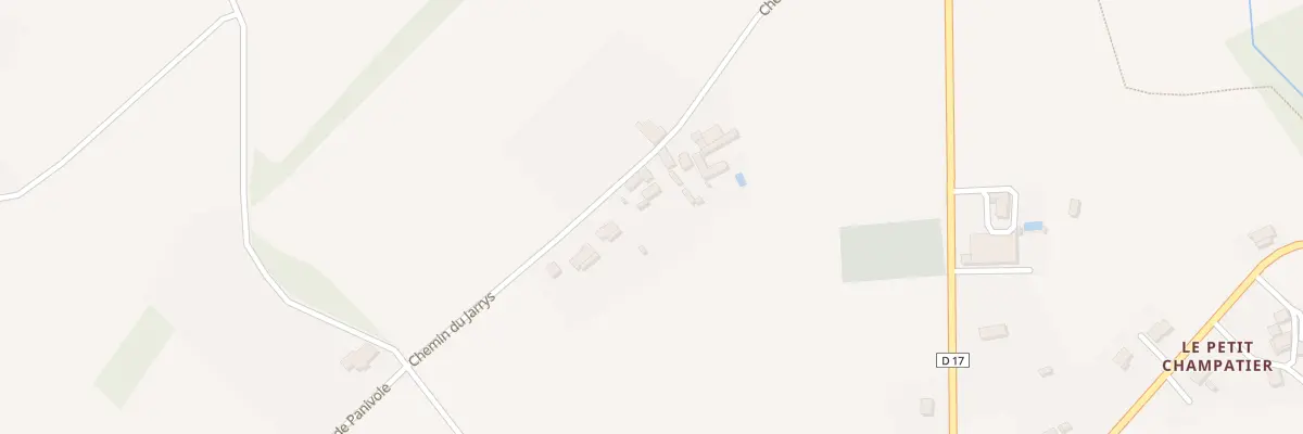 Plan du 234 Che du Jarrys à Palluaud