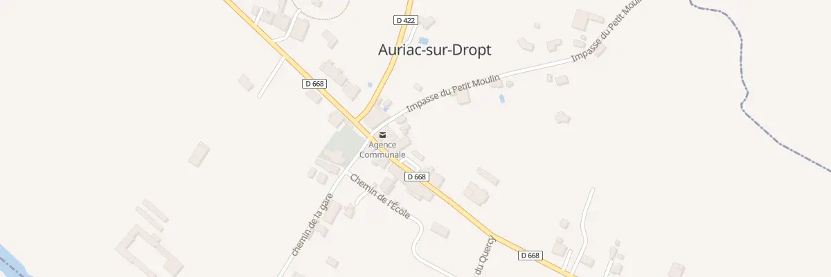 Plan du 13 Au Bourg à Auriac-sur-Dropt
