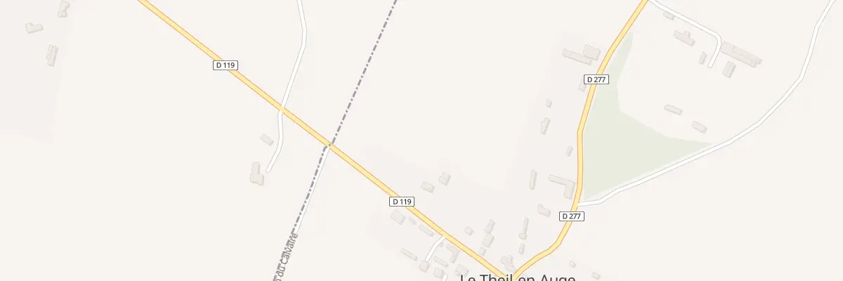 Plan du 121 Rte de Bernay au Theil-en-Auge