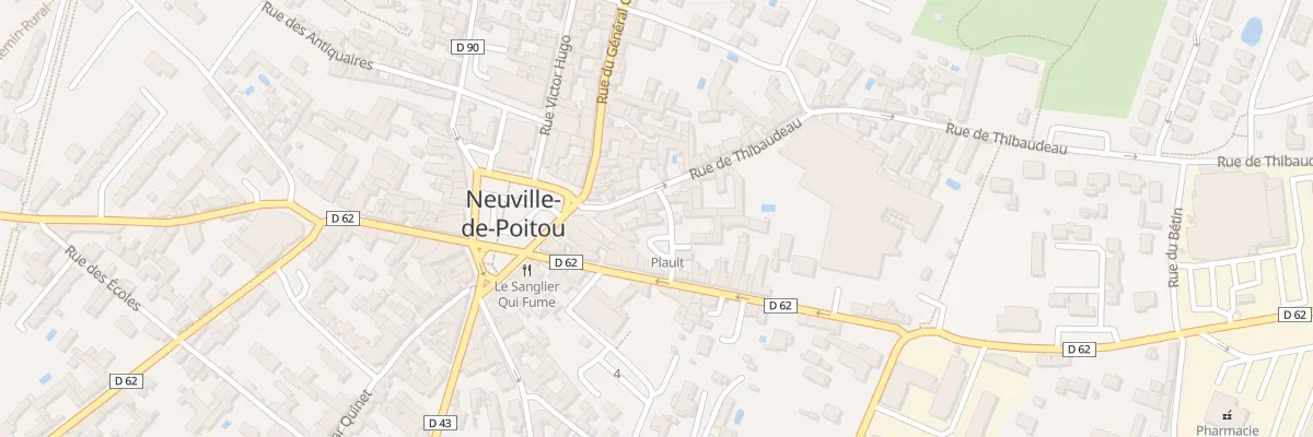 Plan du 5 Rue Thibaudeau à Neuville-de-Poitou