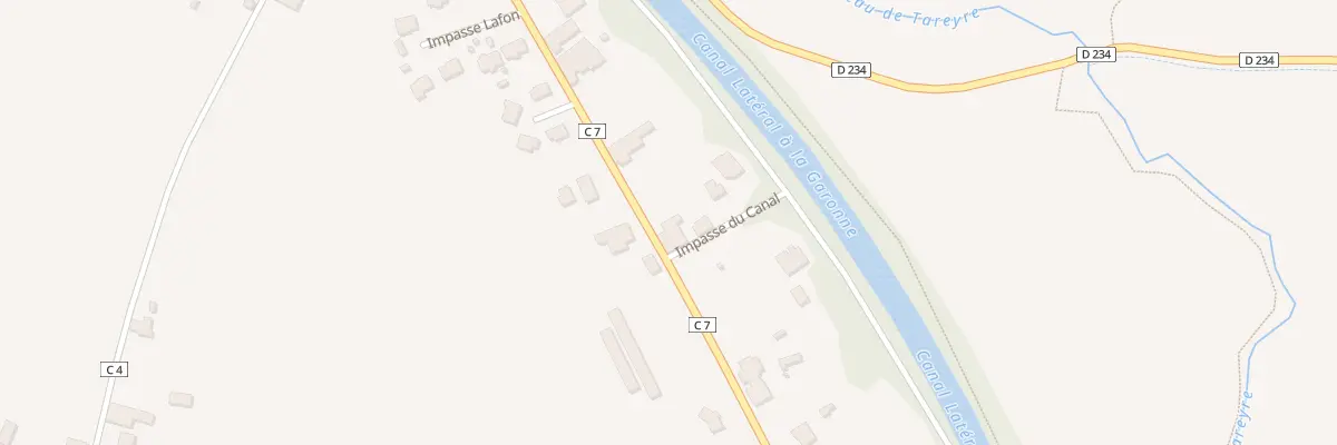 Plan du 58 Canton à Lagruère