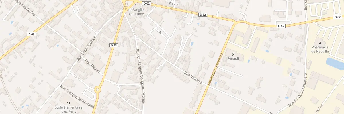 Plan du 14 Rue Voltaire à Neuville-de-Poitou