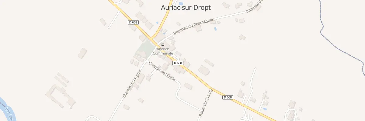 Plan du 14 Plaine du Pont à Auriac-sur-Dropt