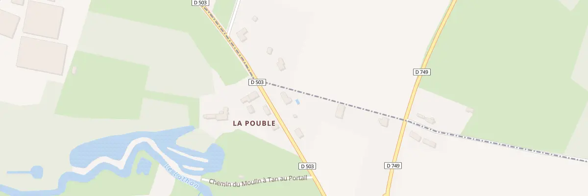 Plan du 9343 Le Pouble à Rillé