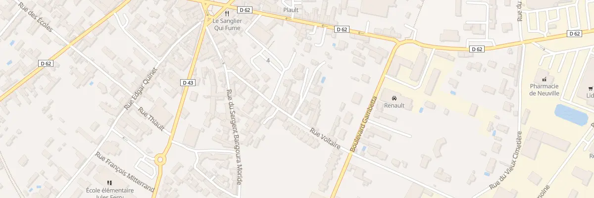 Plan du 18 Rue Voltaire à Neuville-de-Poitou