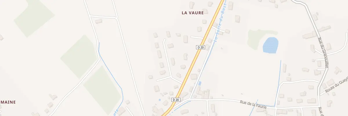 Plan de La Vaure au Fleix
