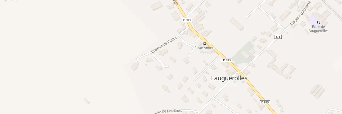 Plan du 1 Imp Raoul Lamourdedieu à Fauguerolles