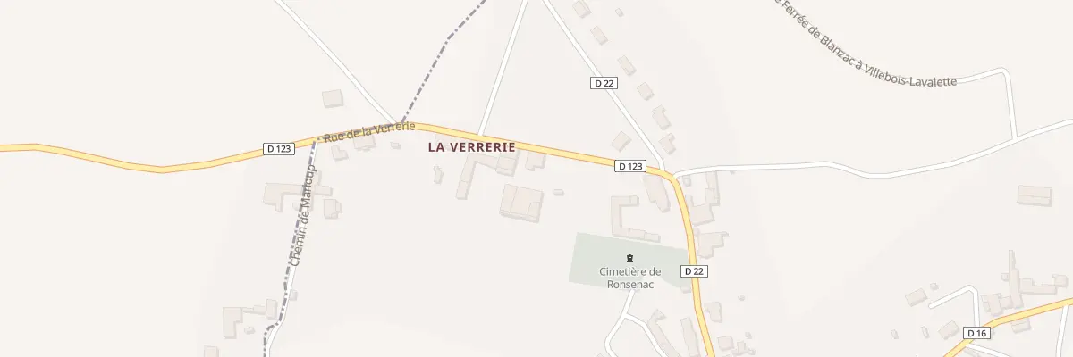 Plan du 7 Rue de la Verrerie à Ronsenac