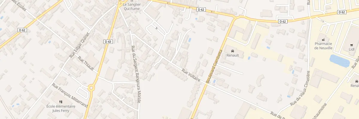 Plan du 22 Rue Voltaire à Neuville-de-Poitou