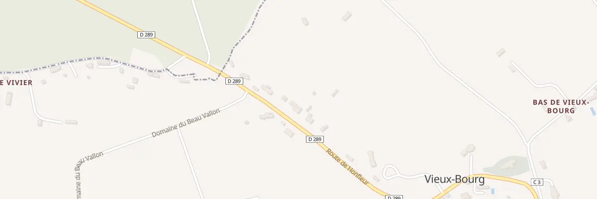 Plan du 372 Rte de Honfleur à Vieux-Bourg