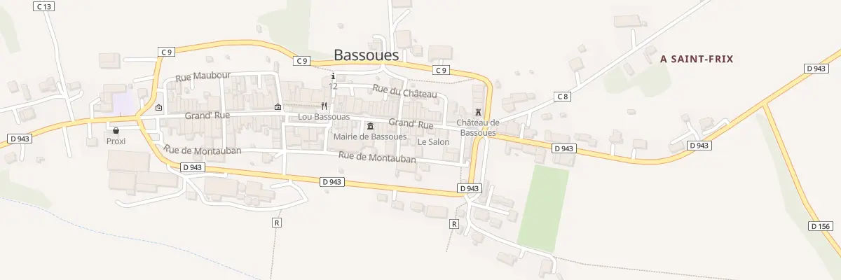 Plan du 128 Gr Grande Rue à Bassoues